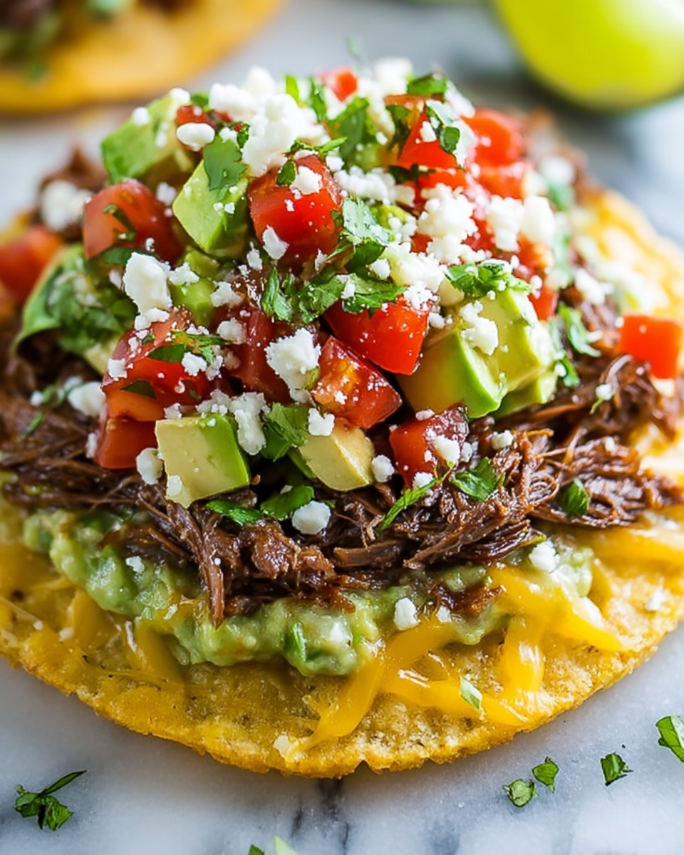 Simple Homemade Tostada Recipe - Recipe Image