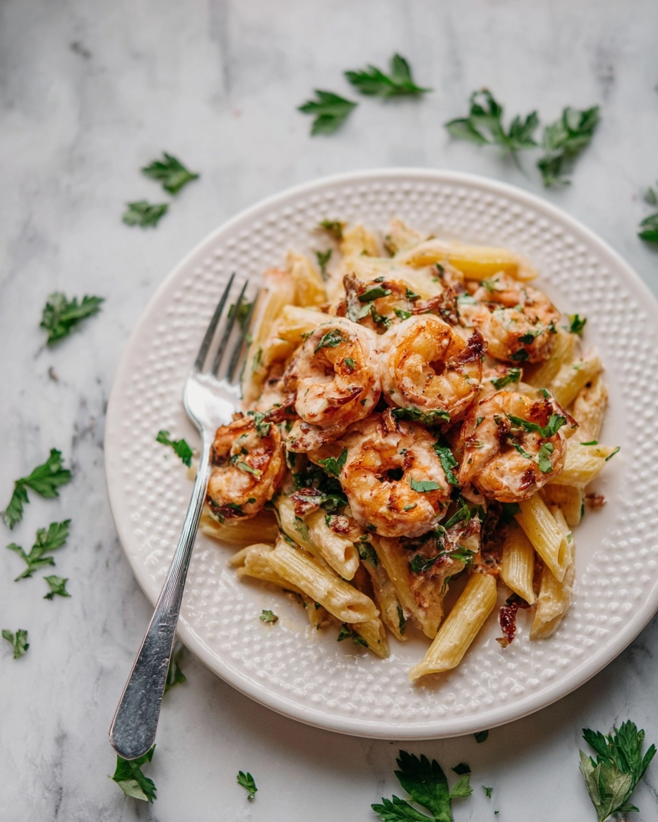 Spicy Shrimp Pasta with Roasted Tomato Sauce Recipe - Recipe Image