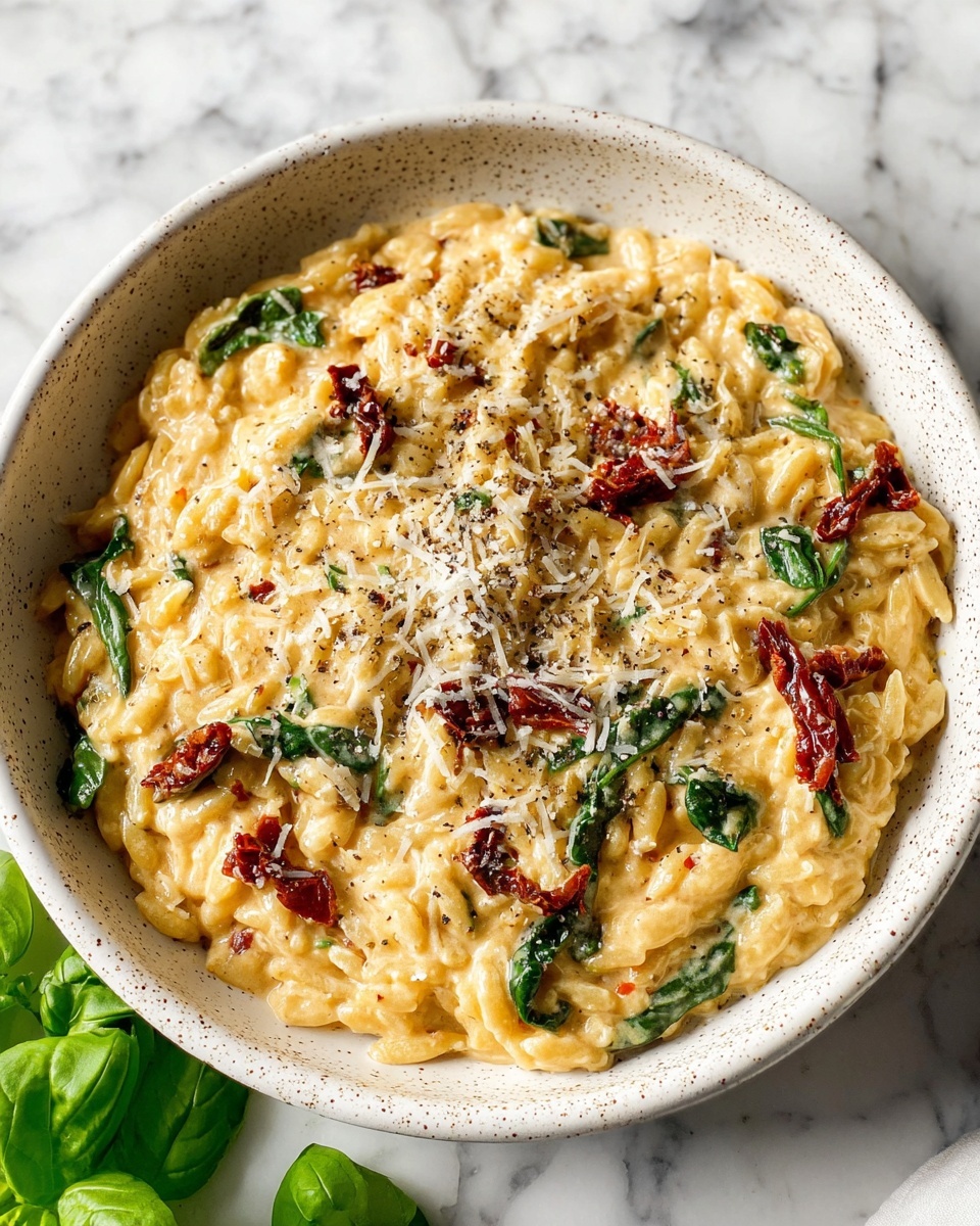 Creamy Tuscan Orzo Recipe - Recipe Image