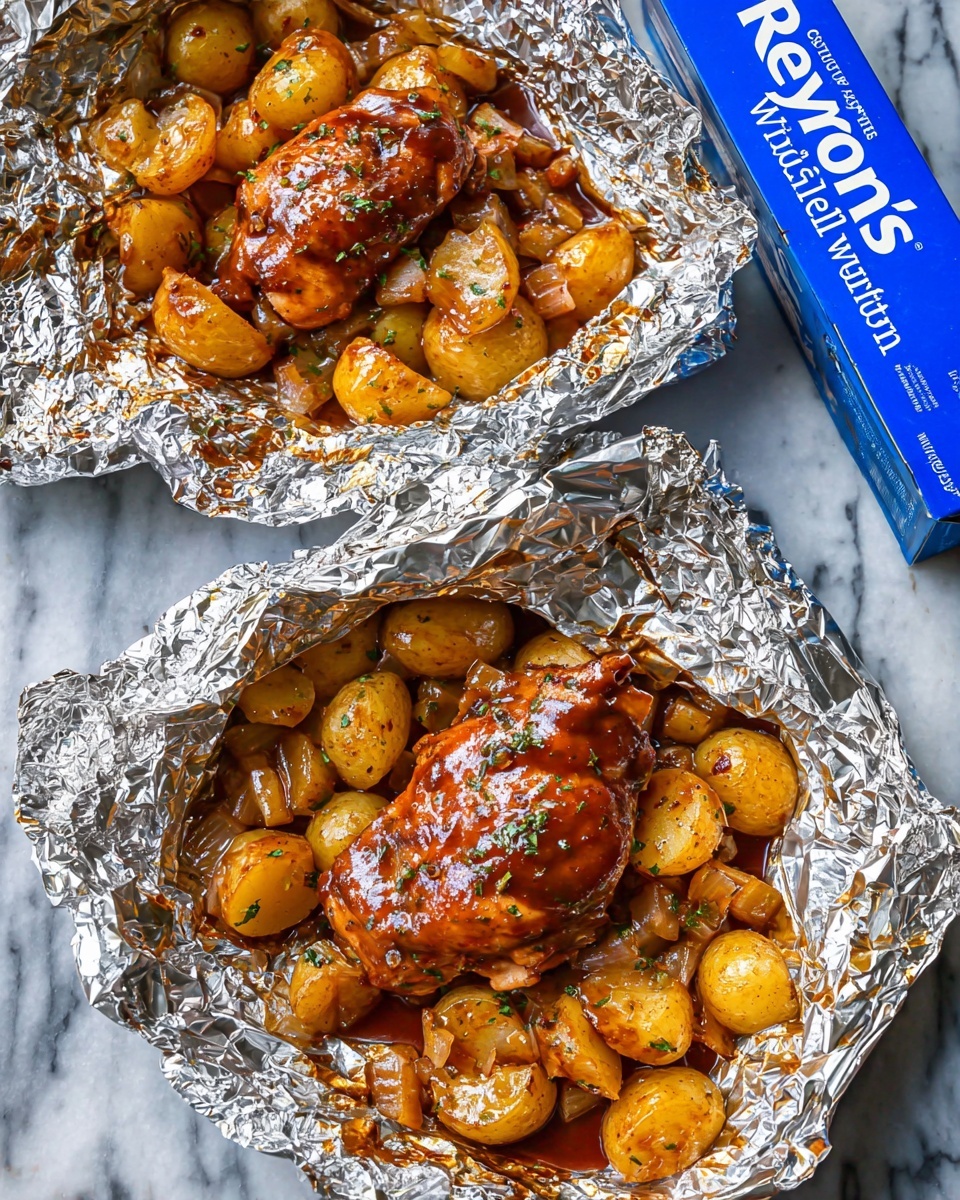 BBQ Chicken Foil Packets Recipe - Recipe Image