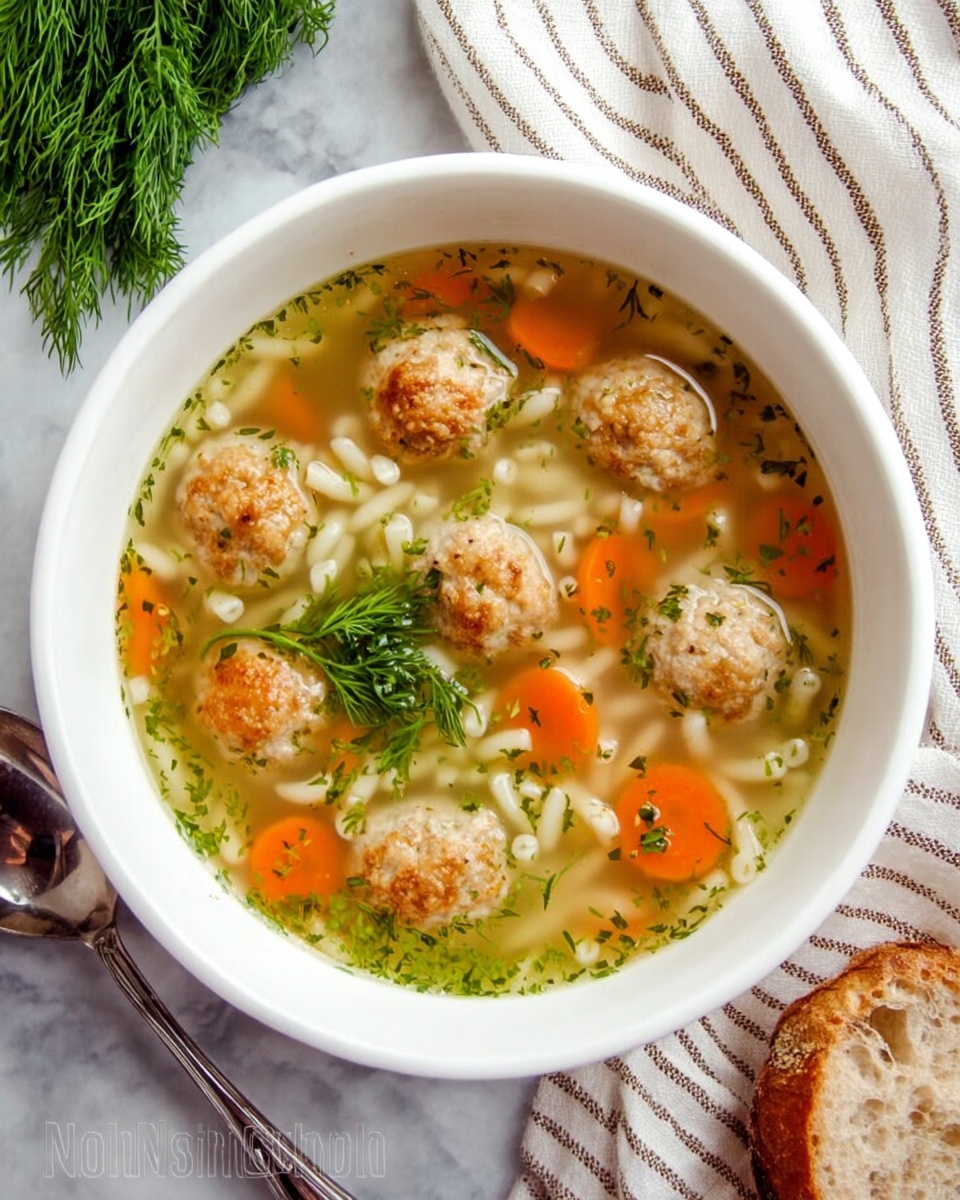 Mom's Classic Meatball Soup Recipe - Recipe Image