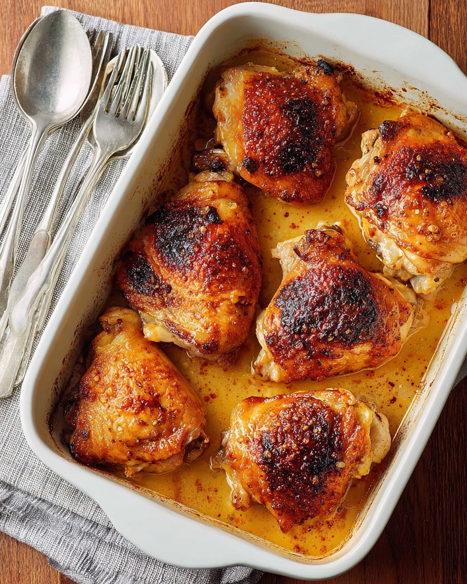 Honey Mustard Chicken Thighs Recipe - Recipe Image