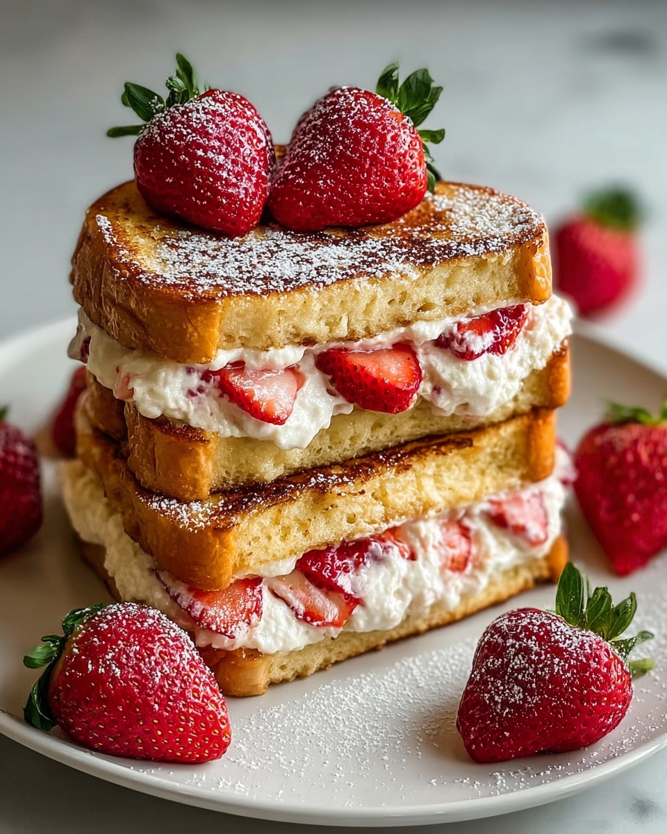 Strawberry Cheesecake Stuffed French Toast Recipe - Recipe Image