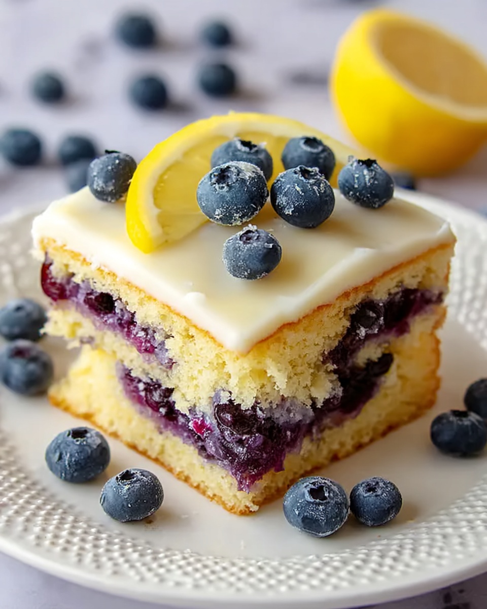 Lemon Blueberry Sheet Cake Recipe - Recipe Image