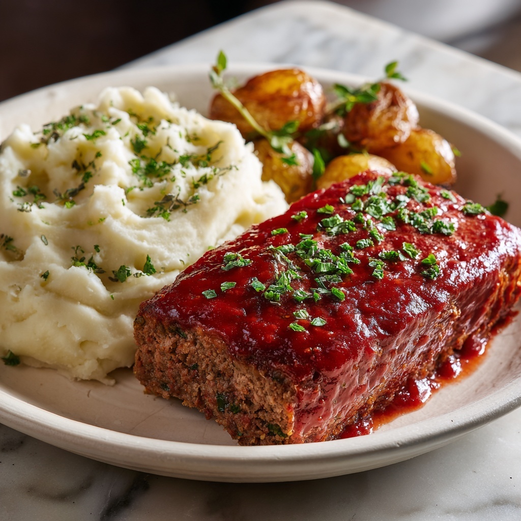 Classic Meatloaf with Tangy Glaze Recipe - Recipe Image