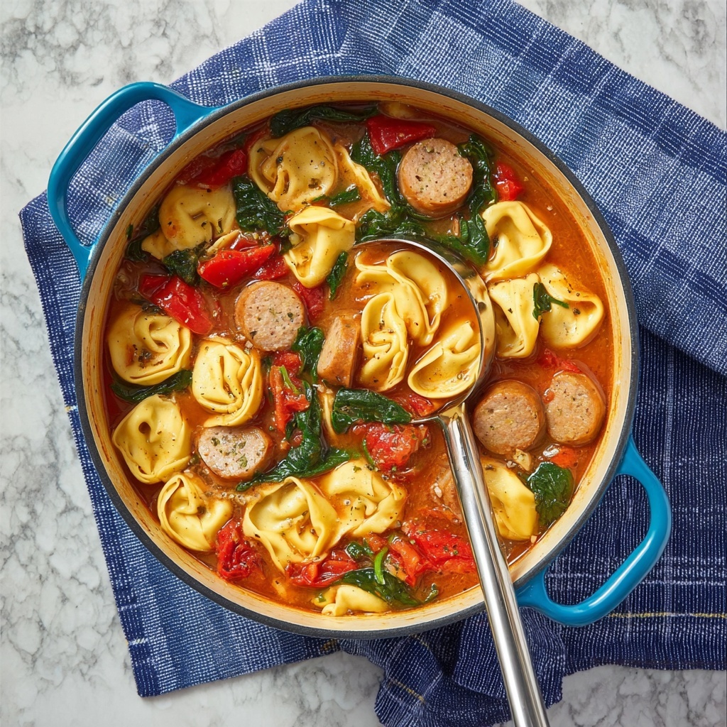 Chicken Sausage Tortellini Soup Recipe - Recipe Image