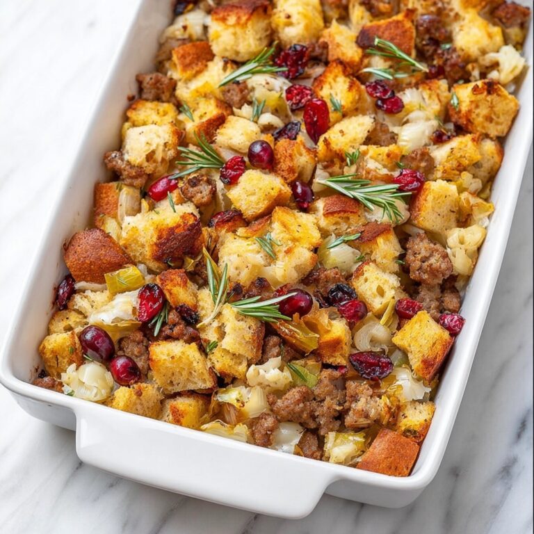 Sausage Cranberry Apple Stuffing Recipe