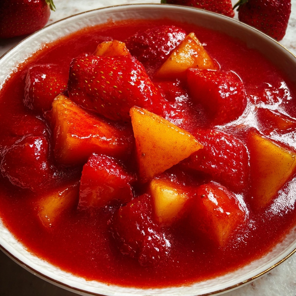 Sweet Homemade Strawberry Applesauce Recipe - Recipe Image