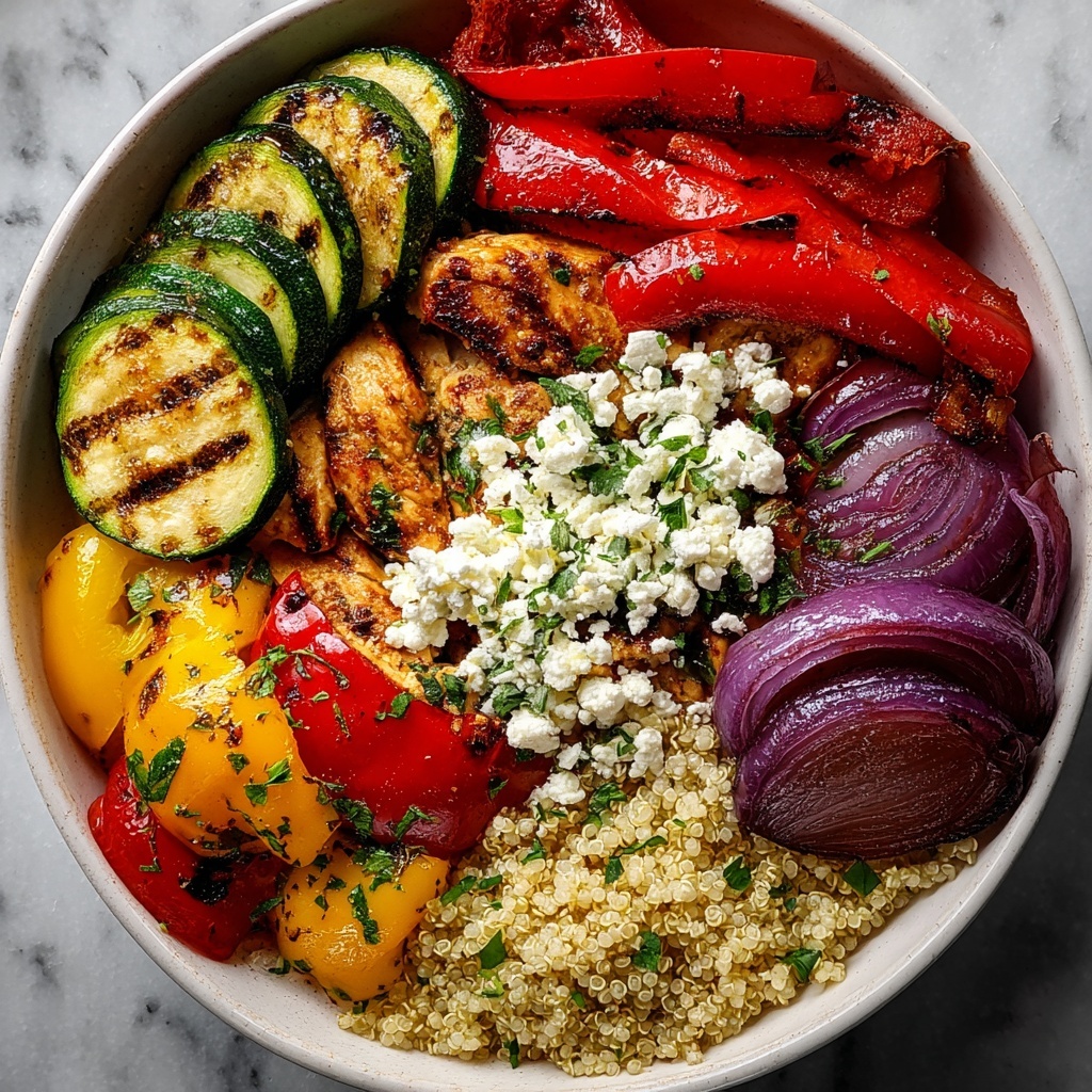 Healthy Grilled Mediterranean Bowl Recipe - Recipe Image