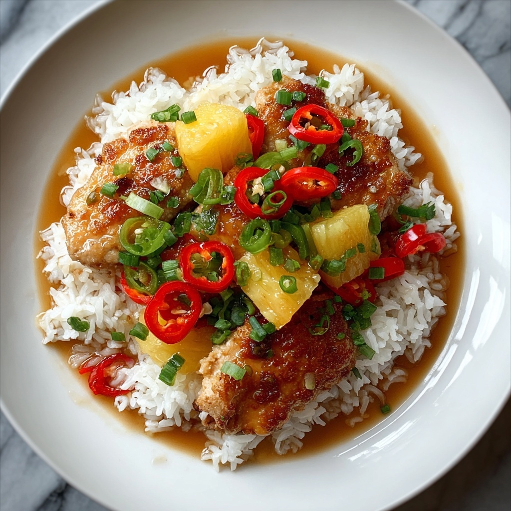 Pineapple Chicken and Rice Recipe - Recipe Image