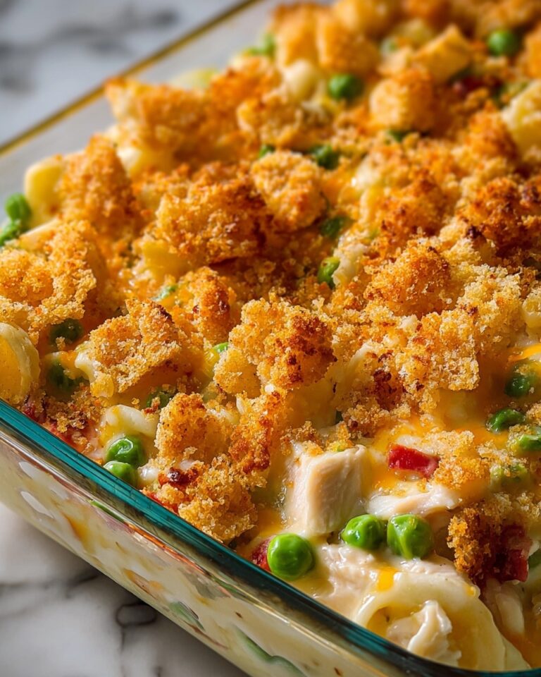 Crispy Hot Chicken Salad Casserole Recipe
