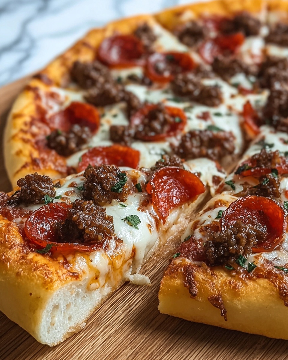 Pizza Burger Pie Recipe - Recipe Image