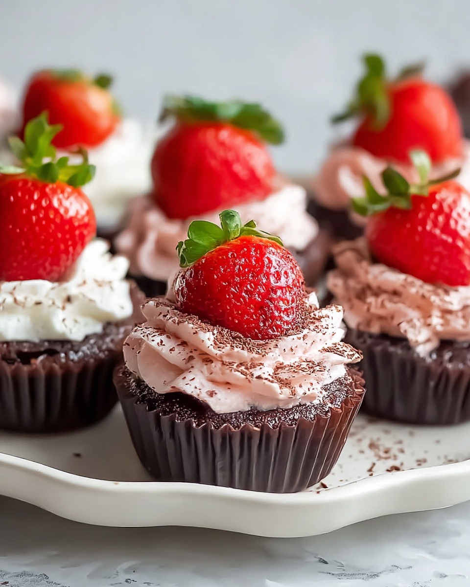 Chocolate Cheesecake Stuffed Strawberries Recipe - Recipe Image