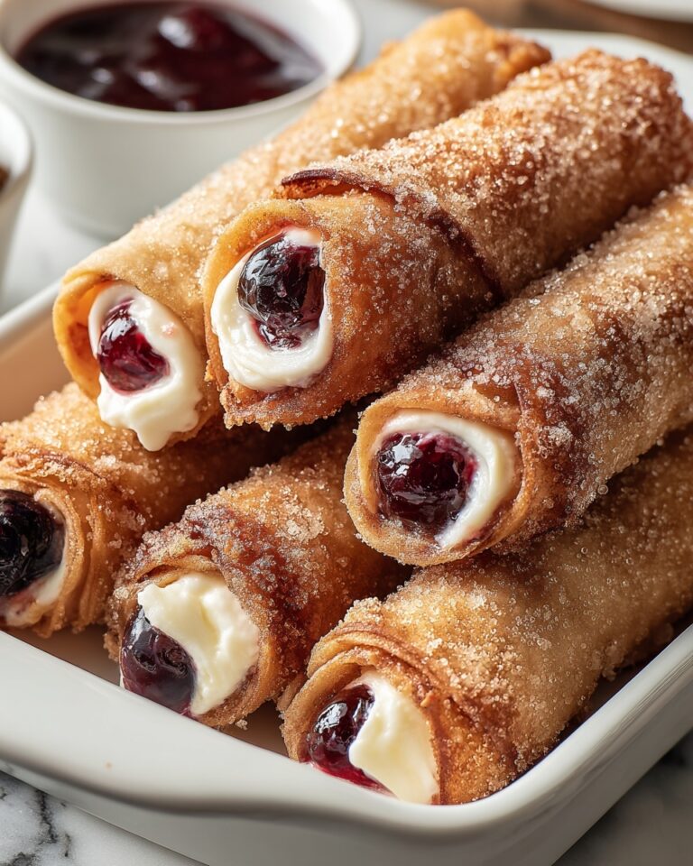 Cherry Cheesecake Egg Rolls Recipe