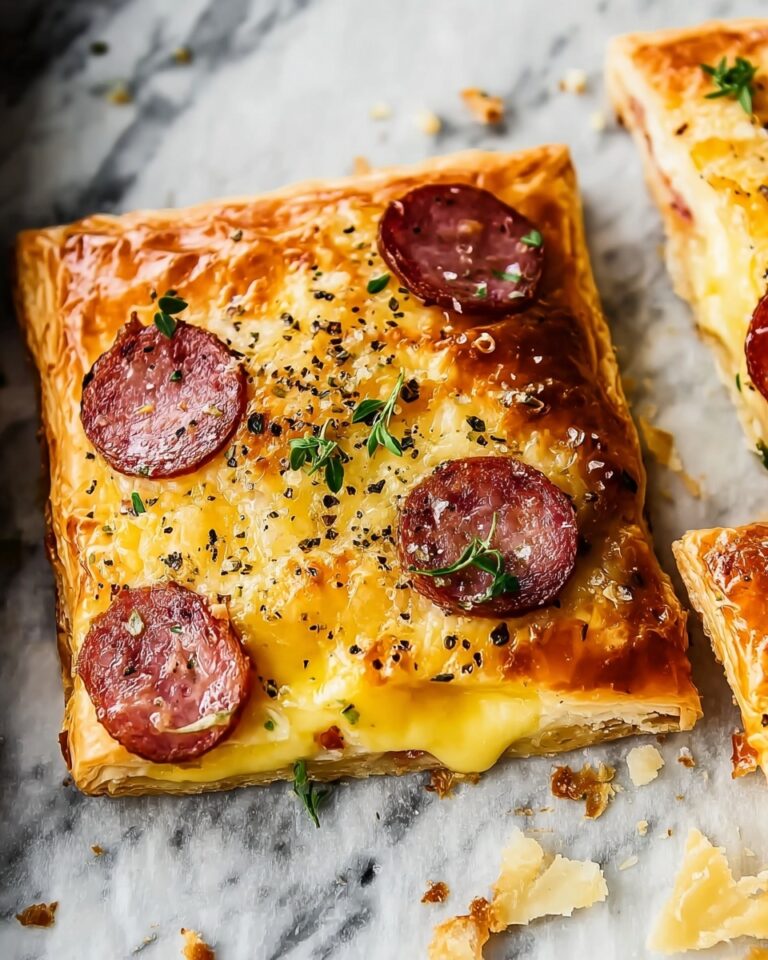 Salami and Cheese Pastry Pockets Recipe