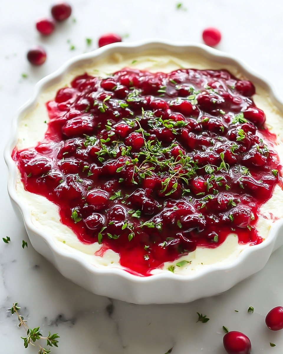 Perfect Homemade Cranberry Cream Cheese Dip Recipe - Recipe Image