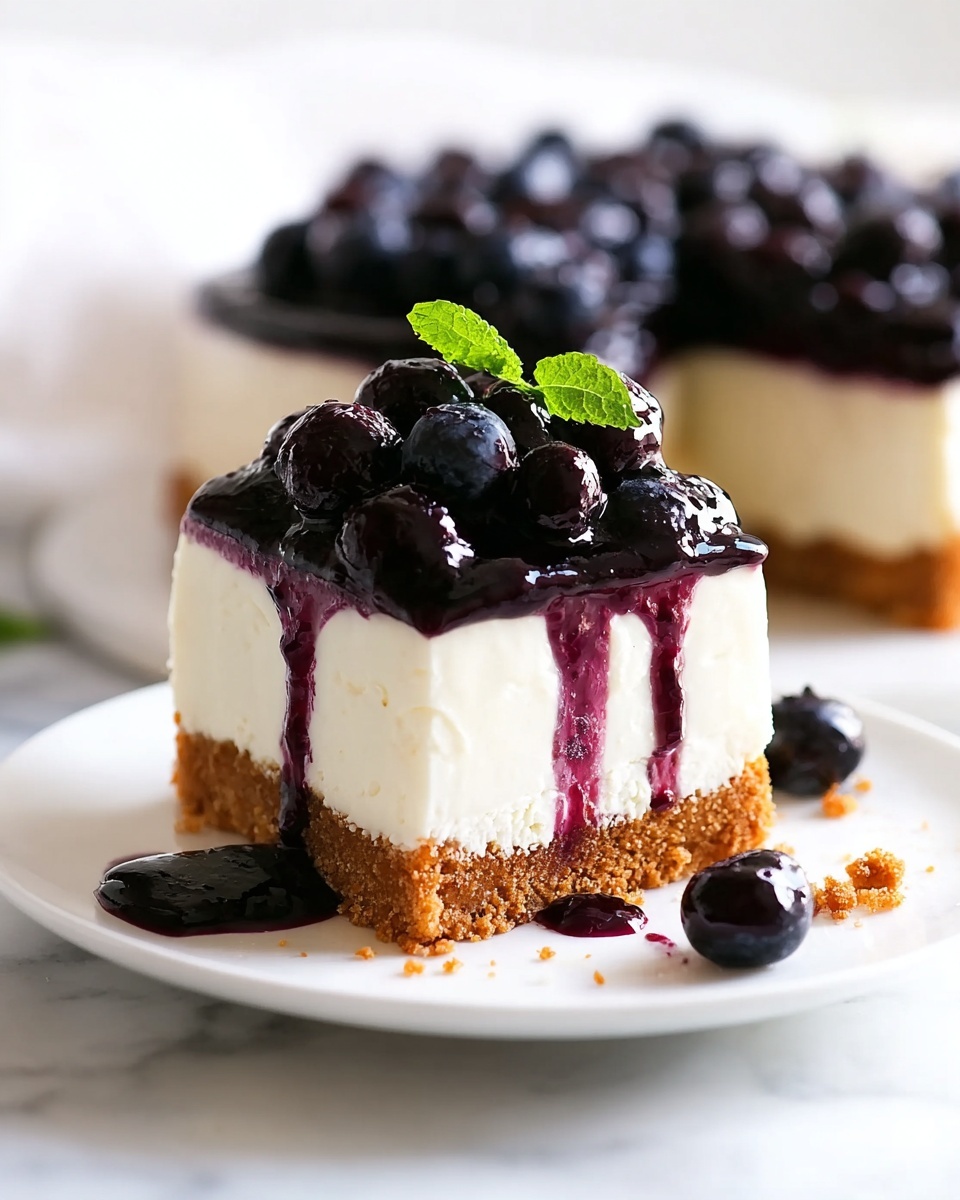 Light and Fresh Blueberry Cheesecake Recipe - Recipe Image