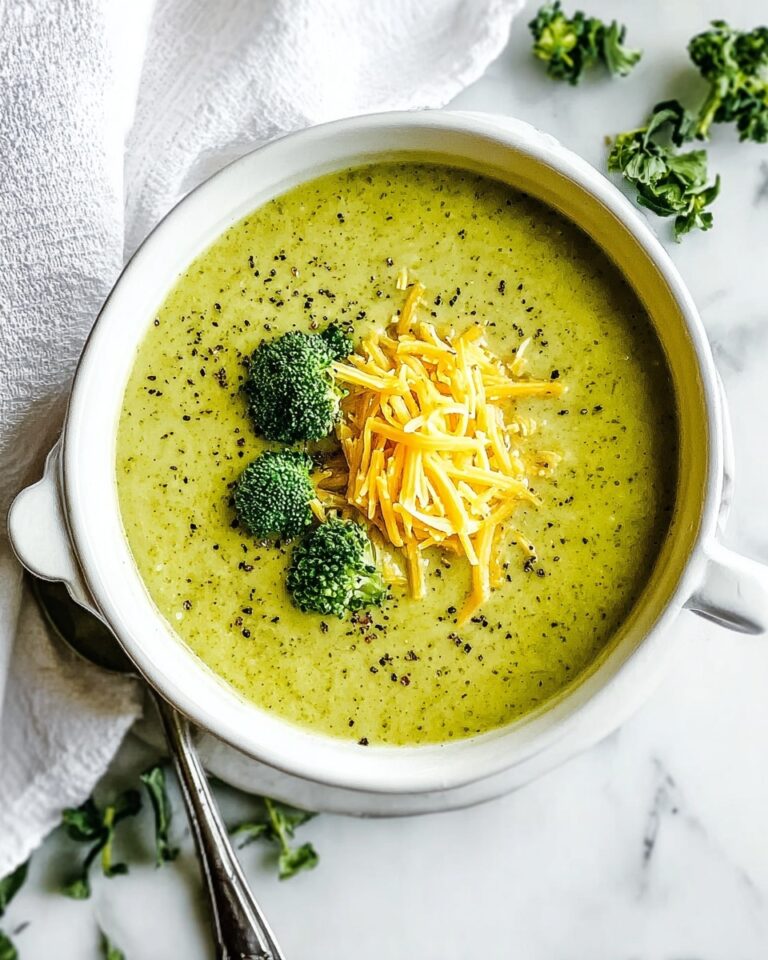 Healthy Broccoli Cheese Soup Made from Scratch Recipe
