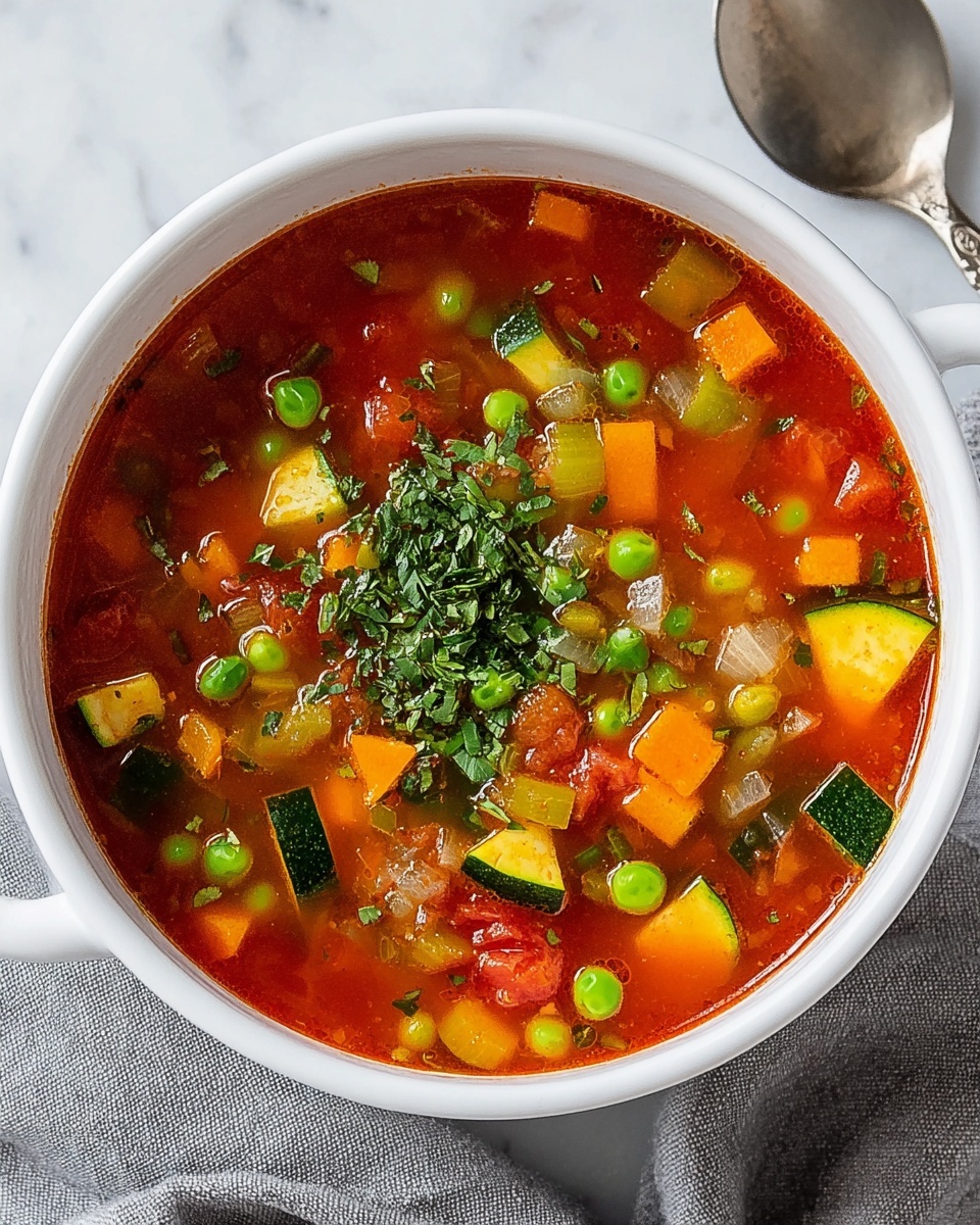 Simple Homemade Vegetable Soup Recipe - Recipe Image