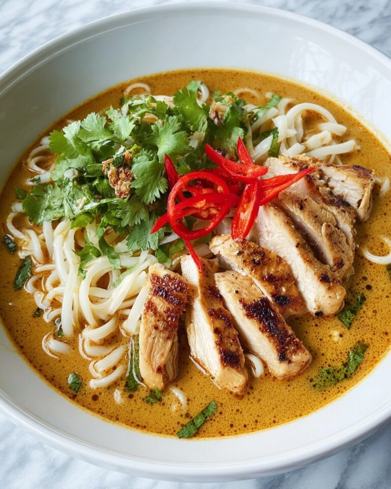 Homemade Thai Curry Chicken Noodle Soup Recipe