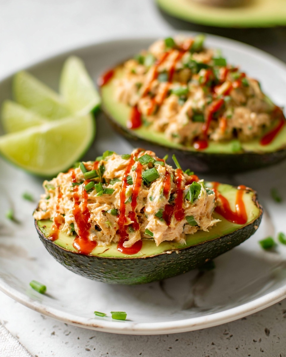 Spicy Tuna Stuffed Avocado Recipe - Recipe Image