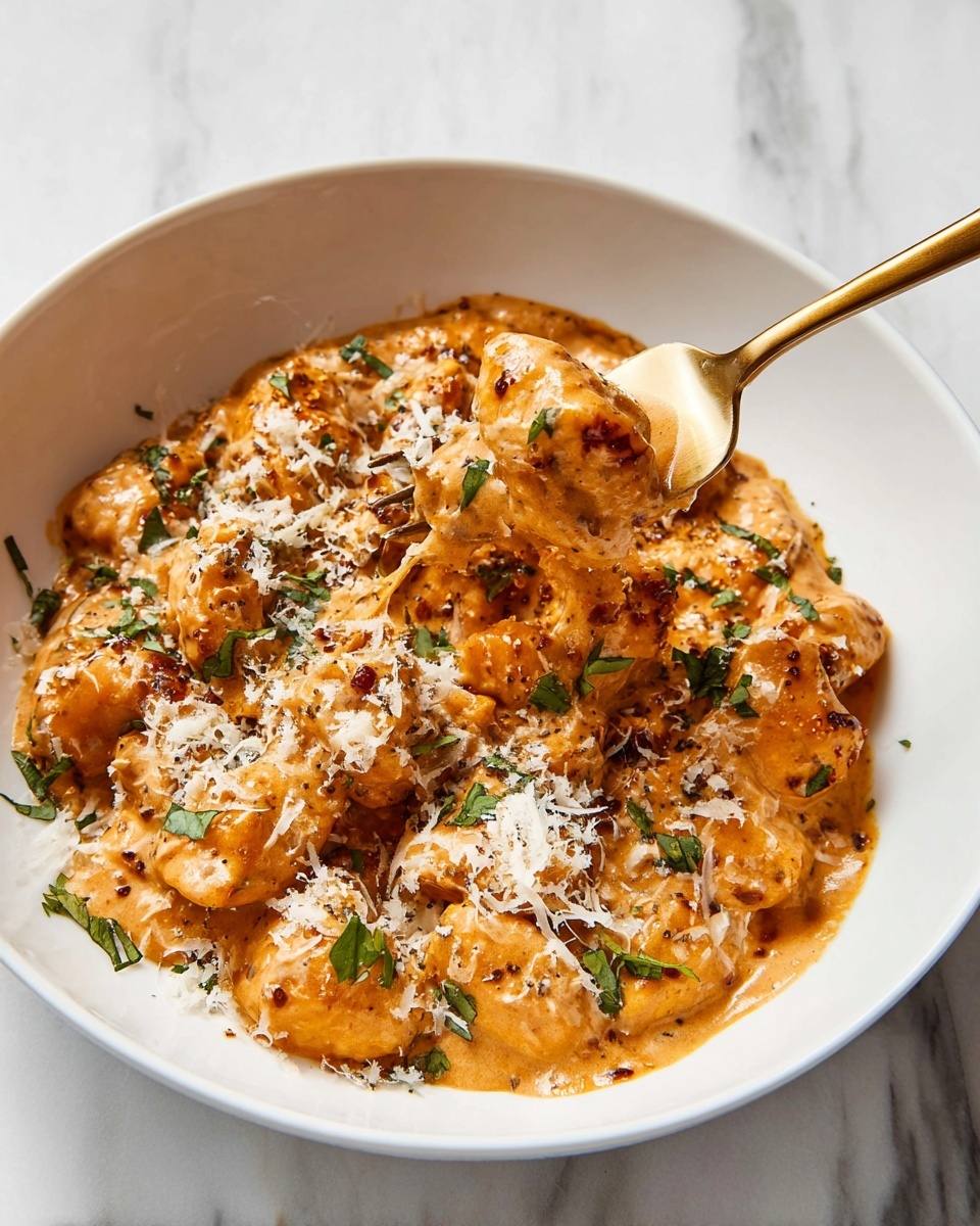 Spicy Tomato Gnocchi with Bacon Recipe - Recipe Image