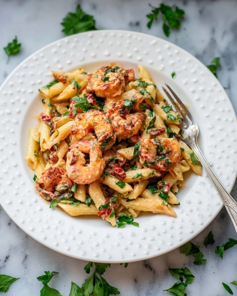 Spicy Shrimp Pasta with Roasted Tomato Sauce Recipe