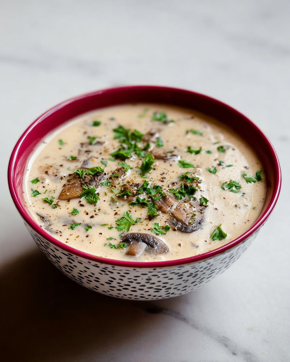 Creamy Mushroom Soup with Sherry Recipe - Recipe Image