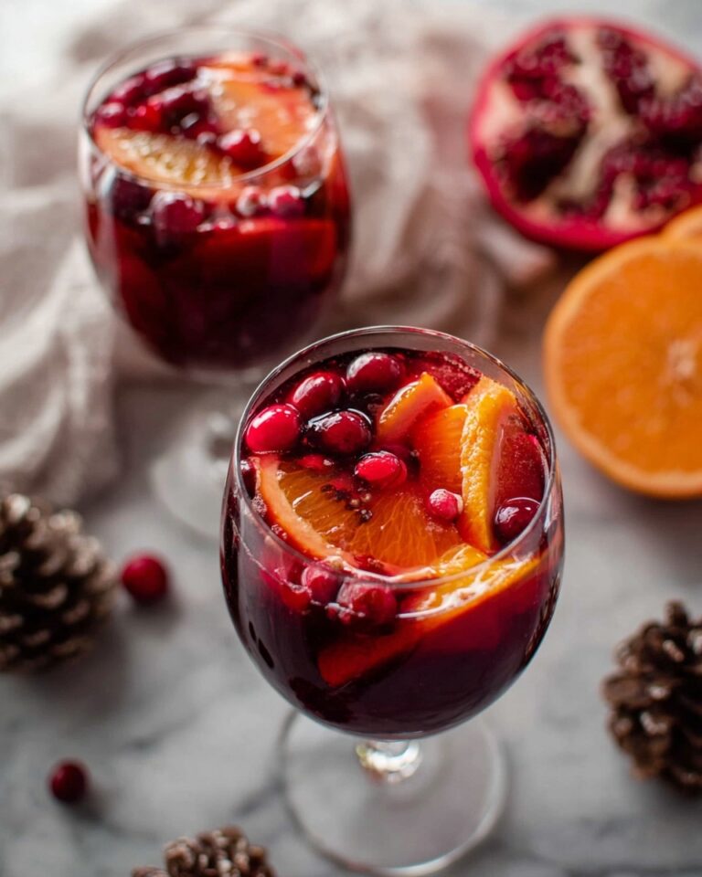 Pomegranate and Persimmon Winter Sangria Recipe