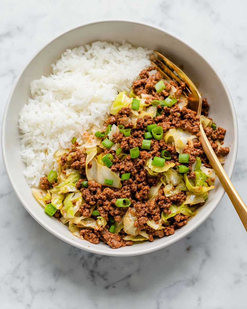 Beef and Cabbage Stir Fry with Hoisin Peanut Sauce Recipe - Recipe Image