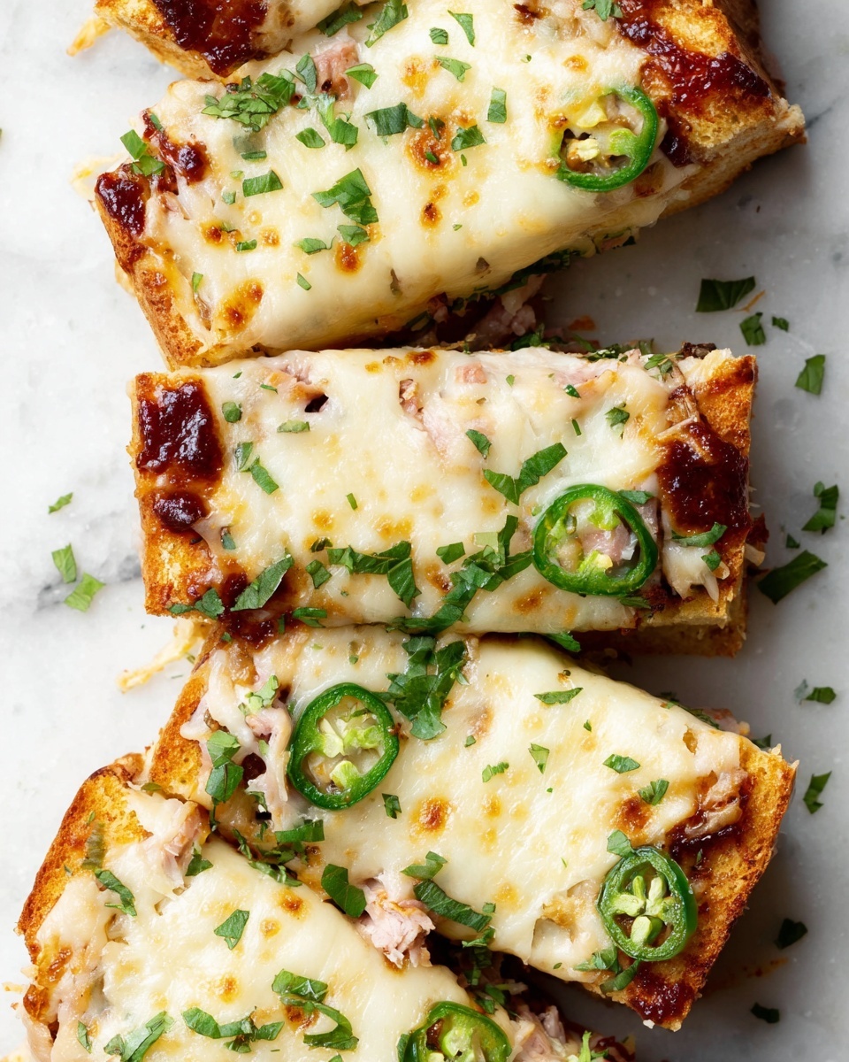 BBQ Chicken French Bread Pizza Recipe - Recipe Image