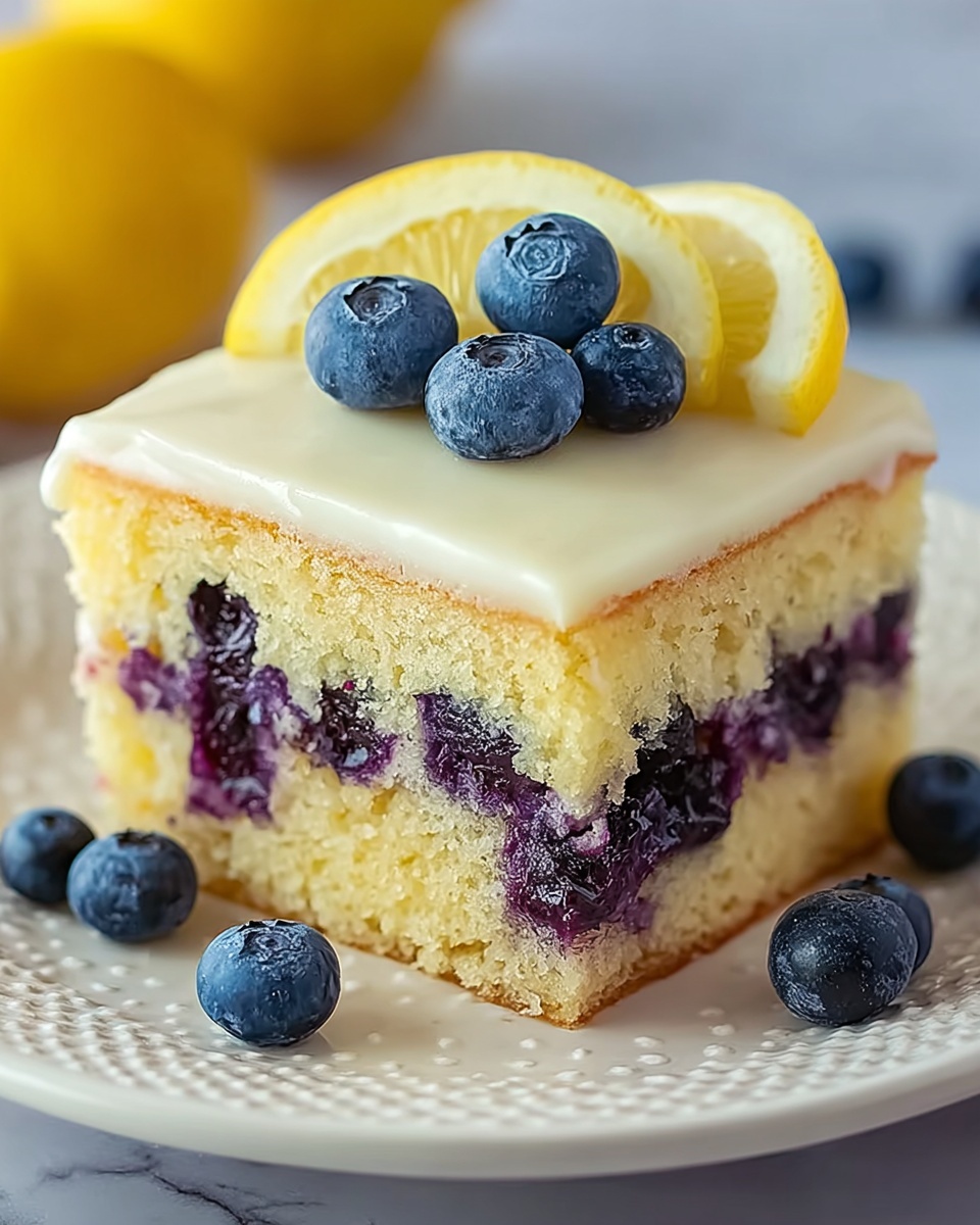 Lemon Blueberry Sheet Cake Recipe - Recipe Image