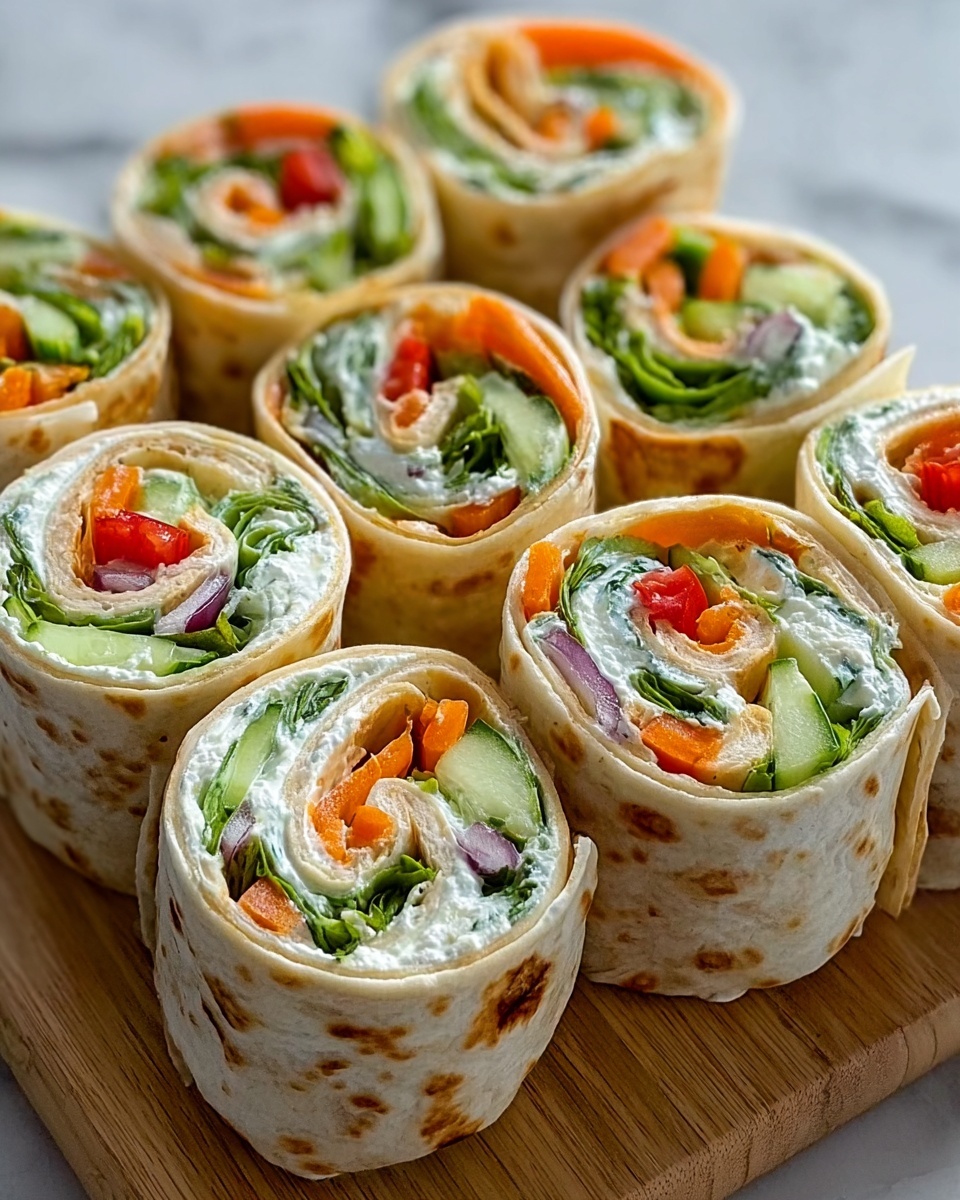 Fresh Vegetable Tortilla Roll-Ups Recipe - Recipe Image