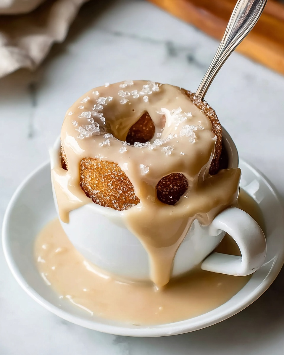 Irresistibly Easy Glazed Donut Mug Cake Recipe - Recipe Image