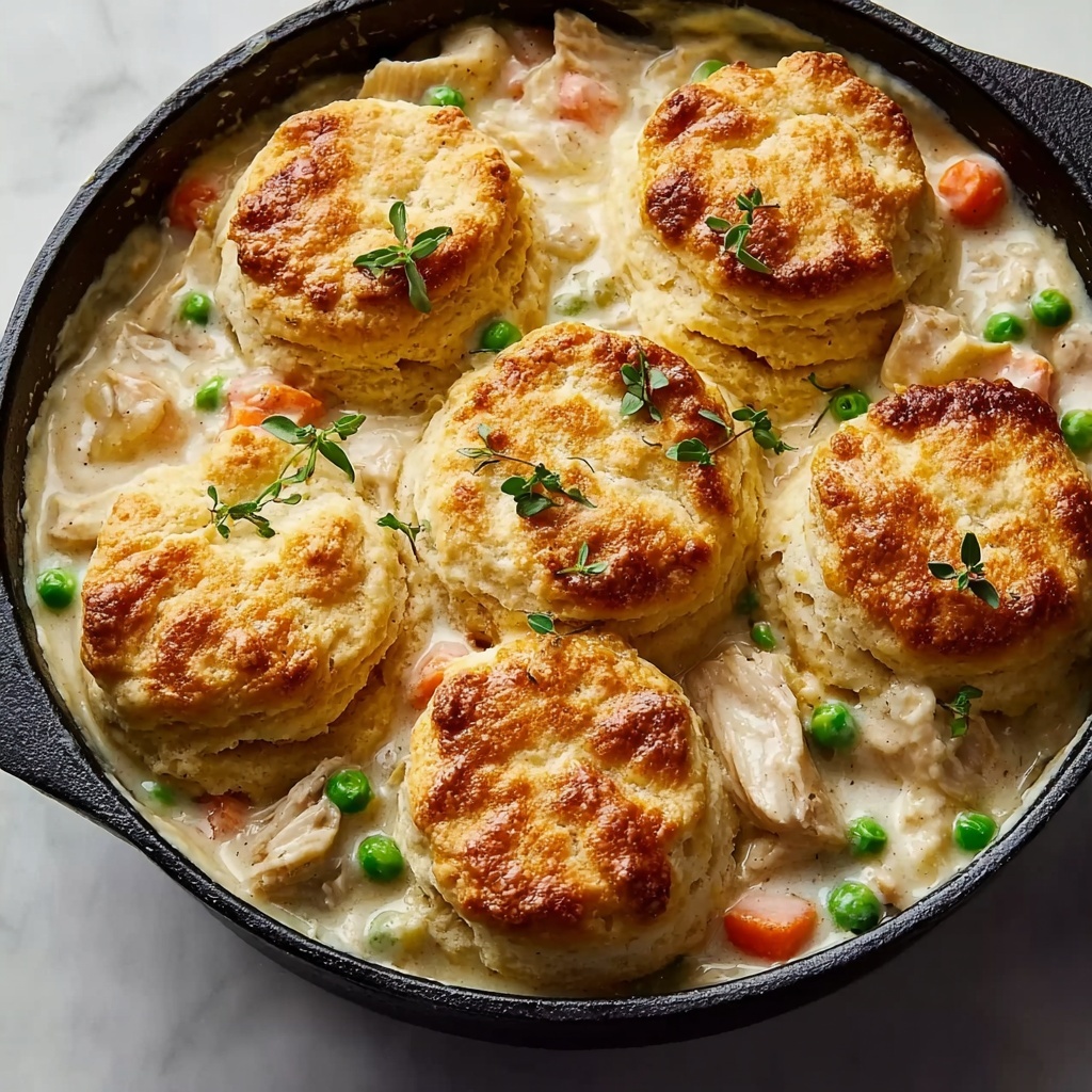 Chicken Pot Pie with Biscuit Topping Recipe - Recipe Image