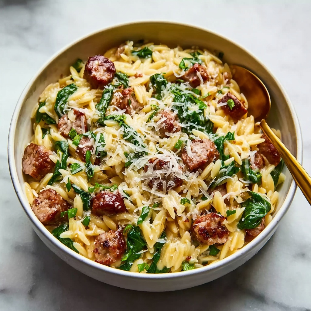 Italian Sausage Orzo Recipe - Recipe Image