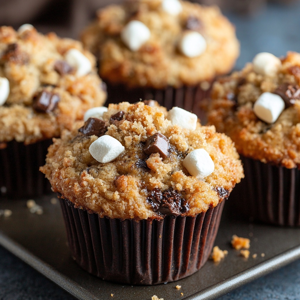 Banana S’mores Muffins Recipe - Recipe Image