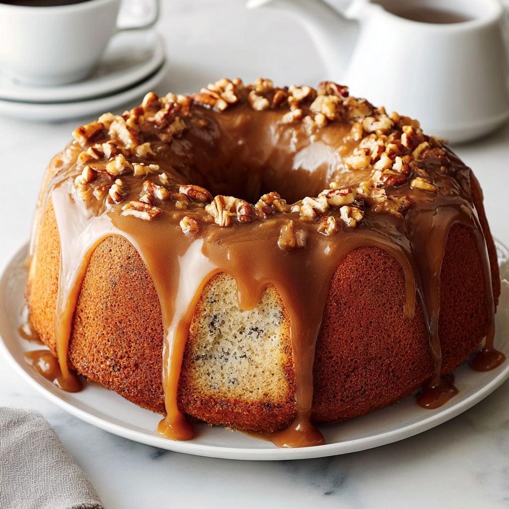 Brown Sugar Glazed Butter Cake Recipe - Recipe Image