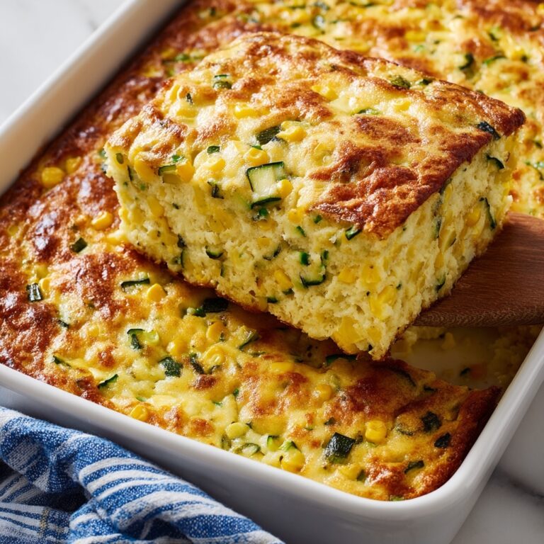 Zucchini Cornbread Casserole Recipe