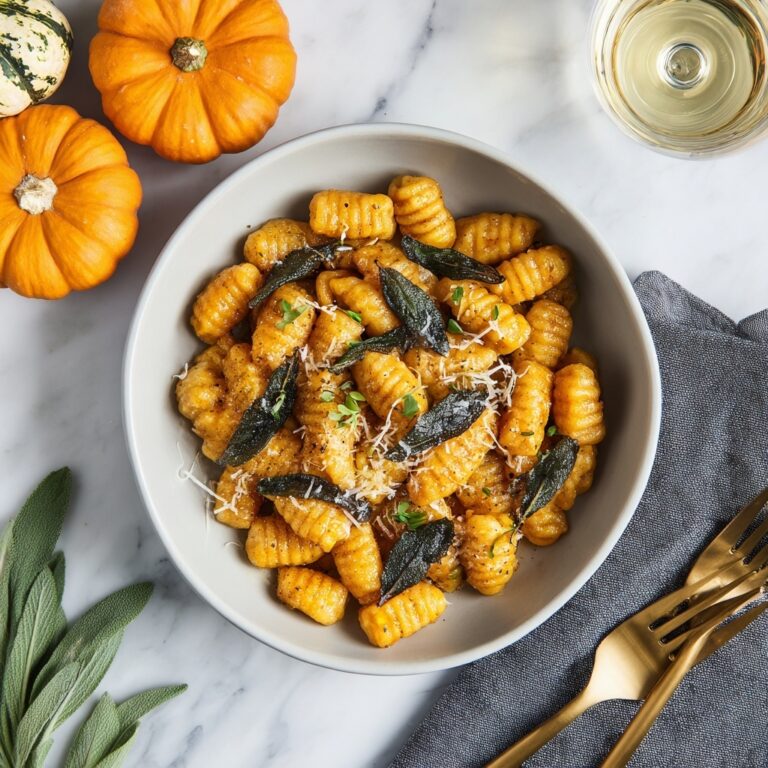 Pumpkin Gnocchi with Sage Butter Recipe