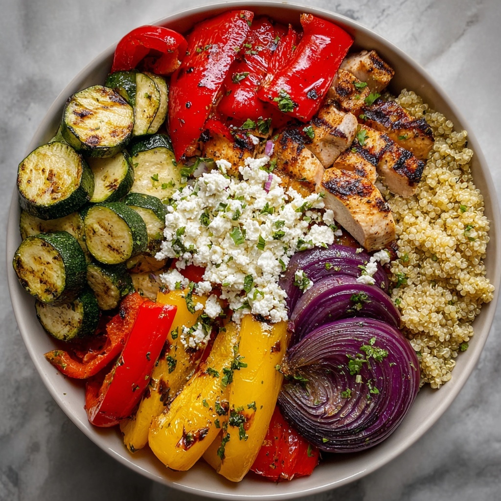 Healthy Grilled Mediterranean Bowl Recipe - Recipe Image