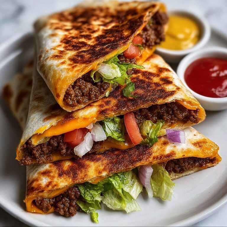 Juicy Grilled Smashburger Quesadillas Recipe