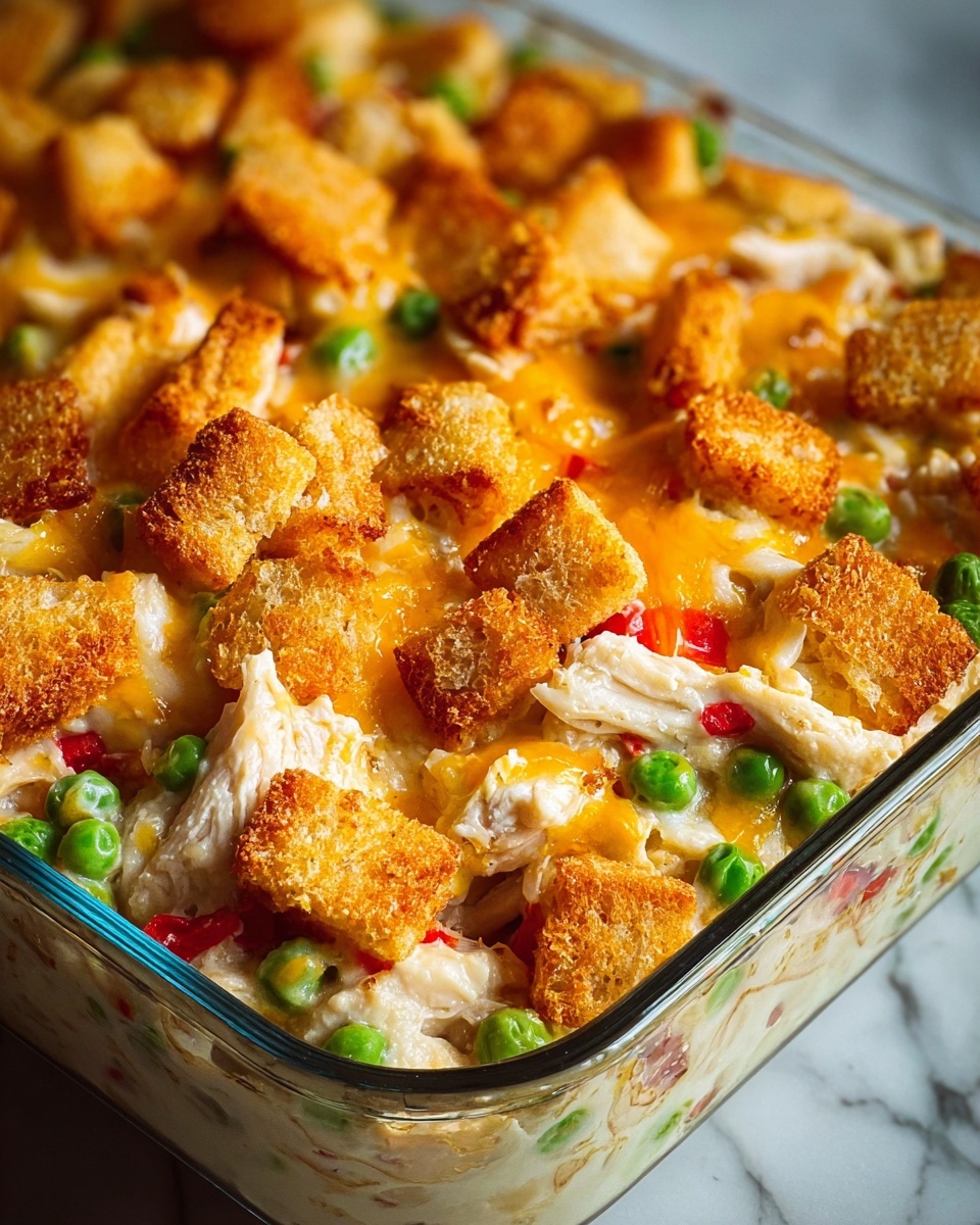 Crispy Hot Chicken Salad Casserole Recipe - Recipe Image