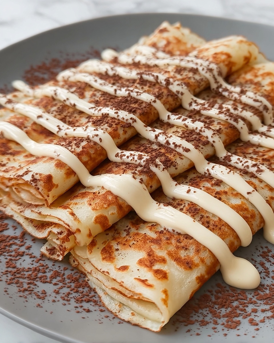 Cinnamon Roll Protein Crepes Recipe - Recipe Image