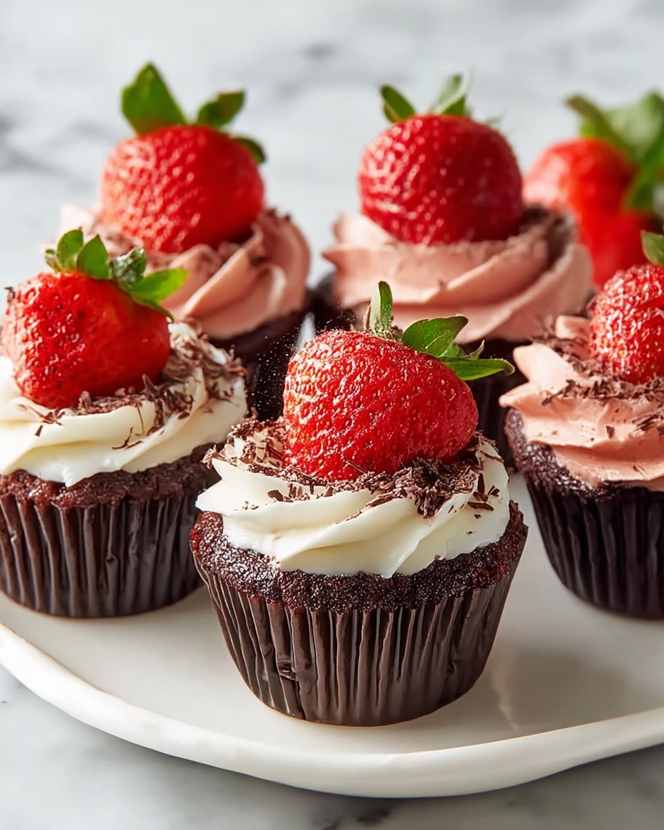 Chocolate Cheesecake Stuffed Strawberries Recipe - Recipe Image