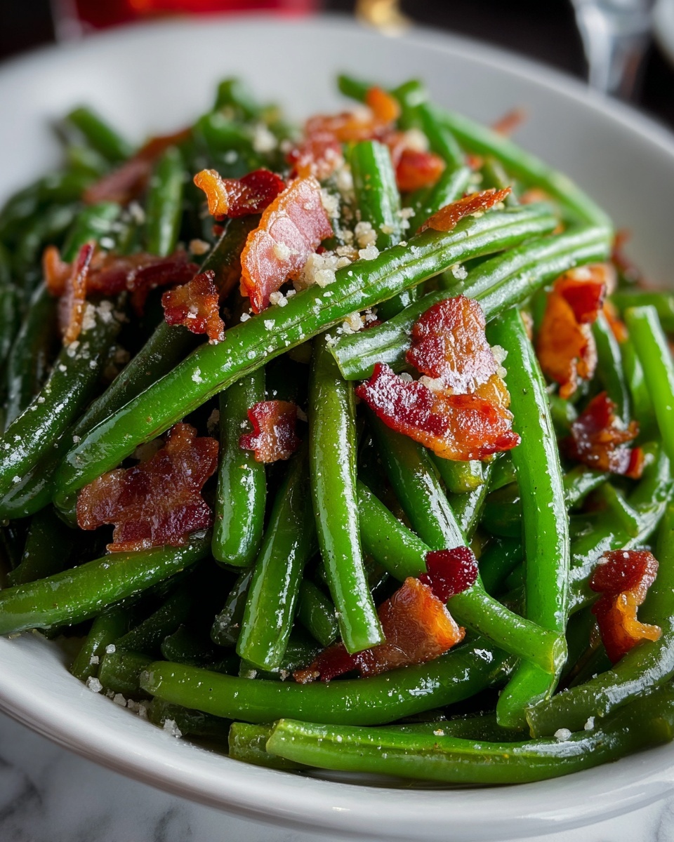 Crack Green Beans with Bacon and Brown Sugar Glaze Recipe - Recipe Image
