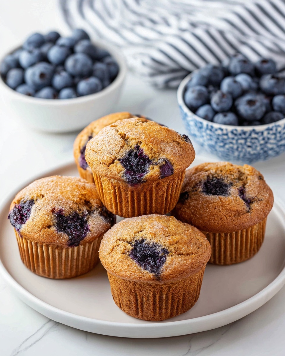 Healthier Blueberry Muffins Recipe - Recipe Image