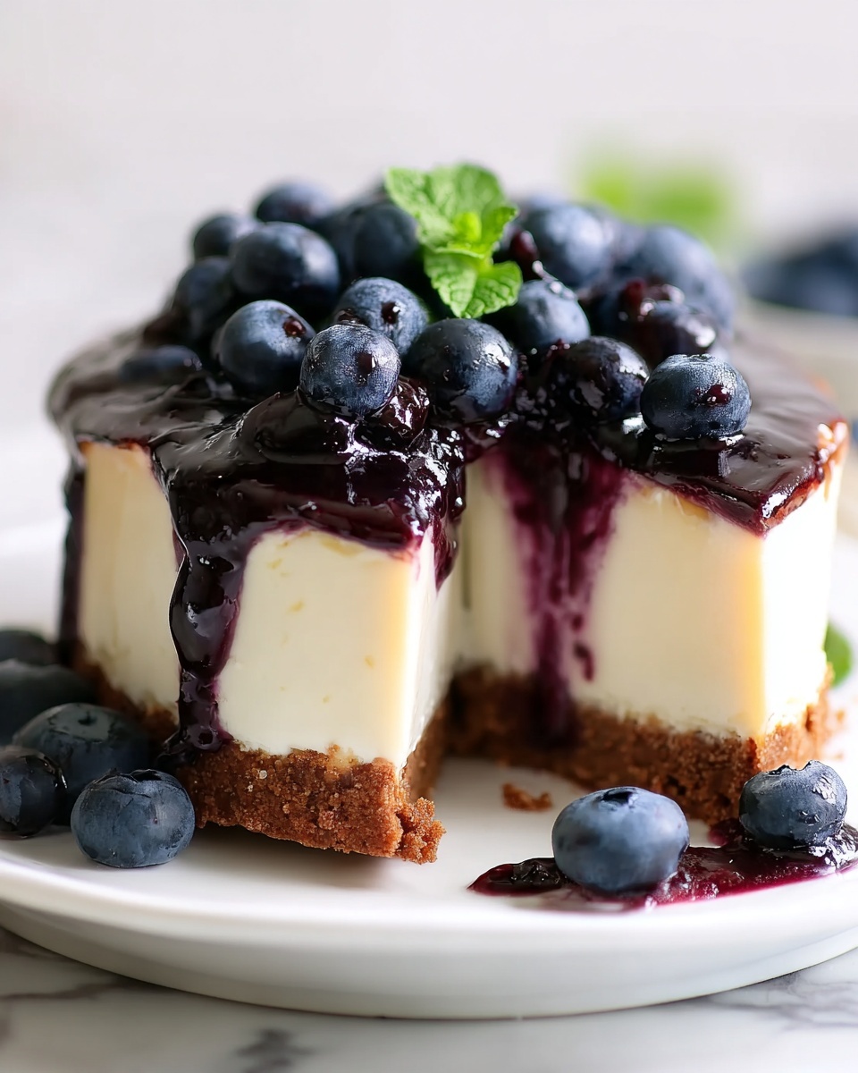 Light and Fresh Blueberry Cheesecake Recipe - Recipe Image