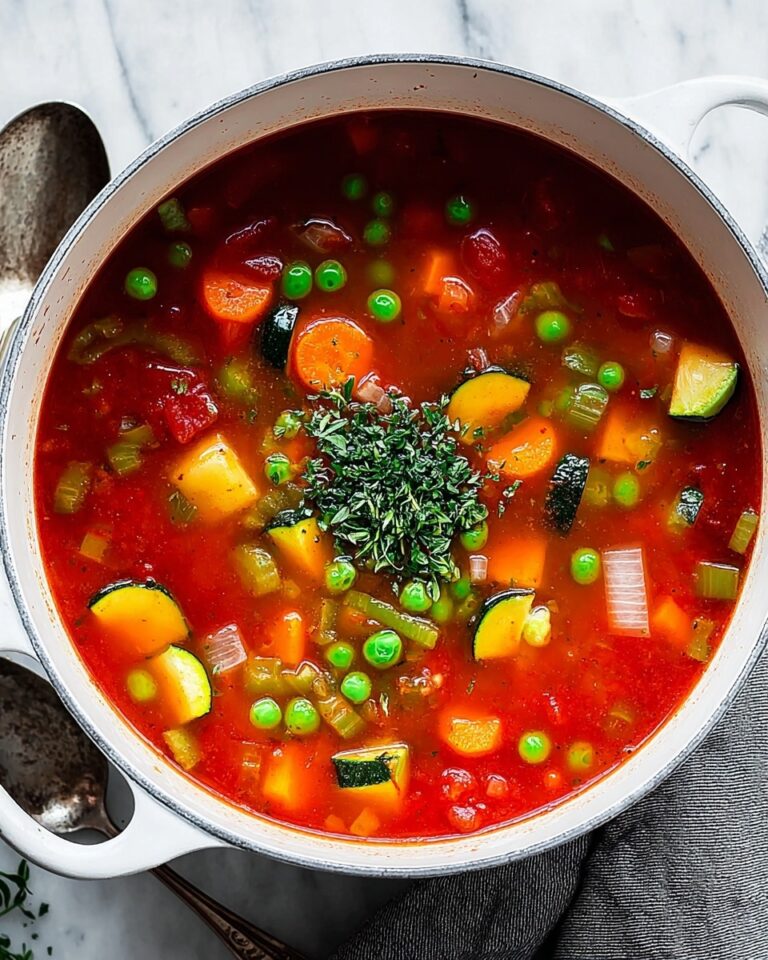 Simple Homemade Vegetable Soup Recipe
