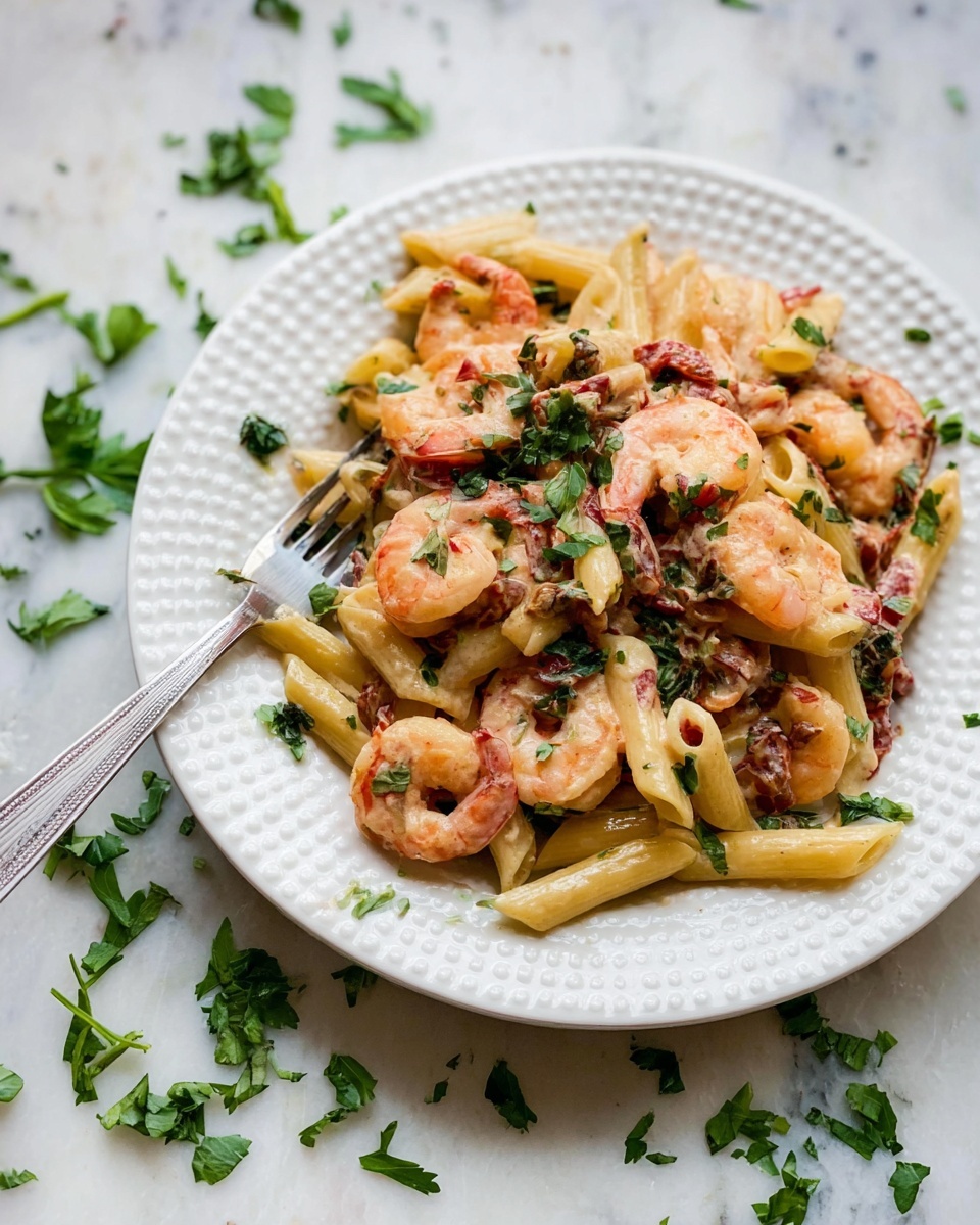Spicy Shrimp Pasta with Roasted Tomato Sauce Recipe - Recipe Image